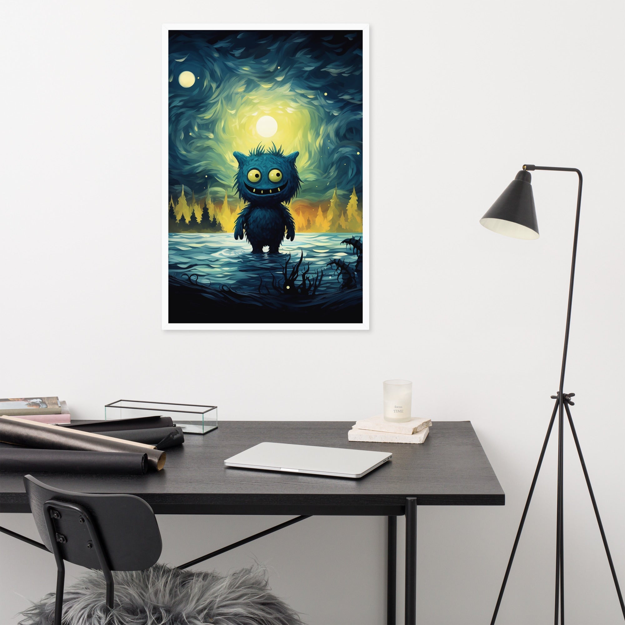 Premium Cute Monsters Framed poster