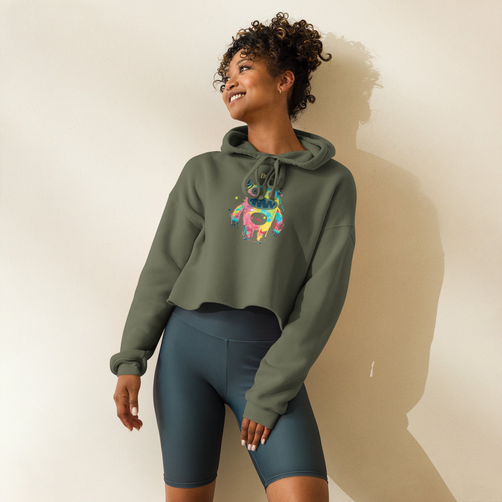 Blush Crop Hoodie