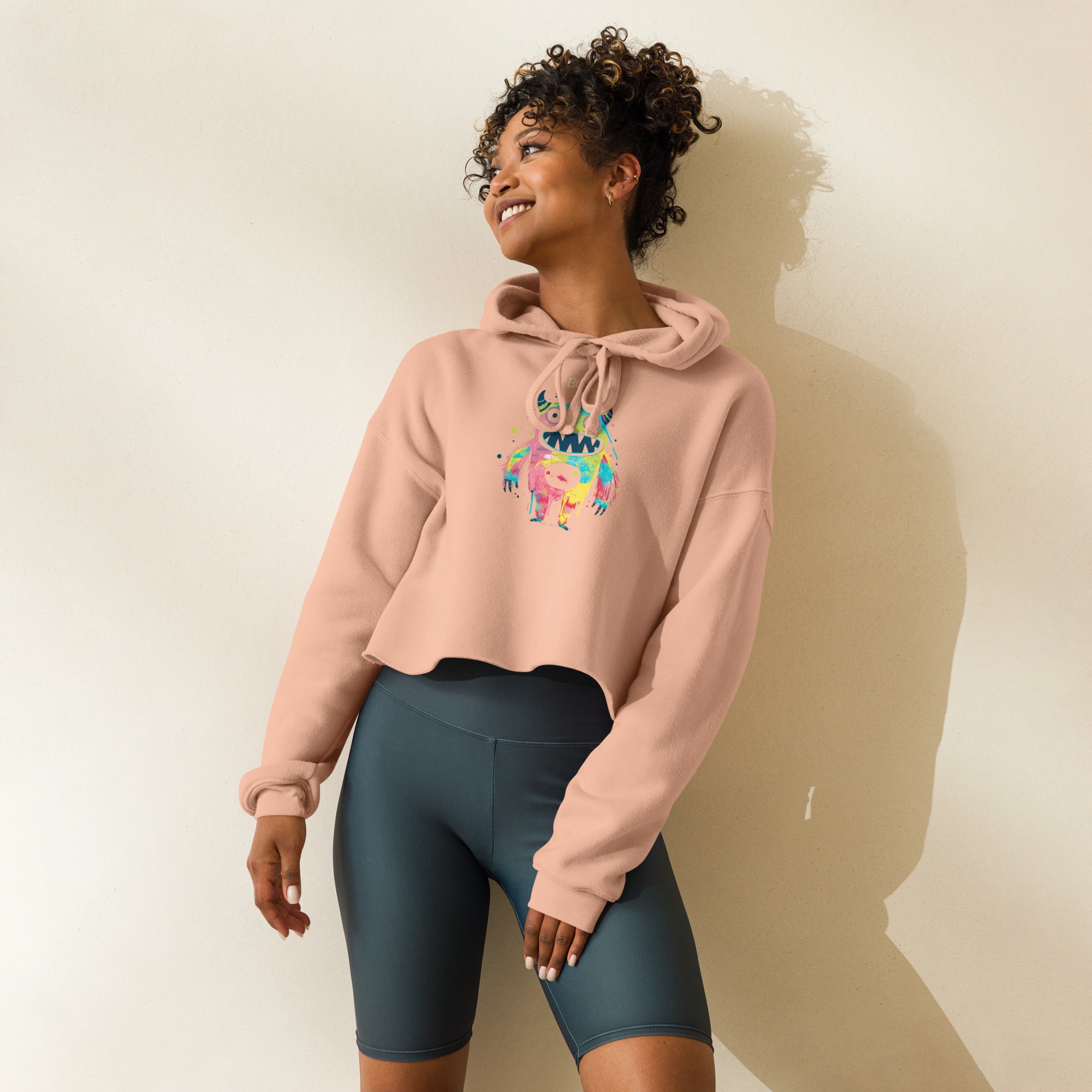 Blush Crop Hoodie