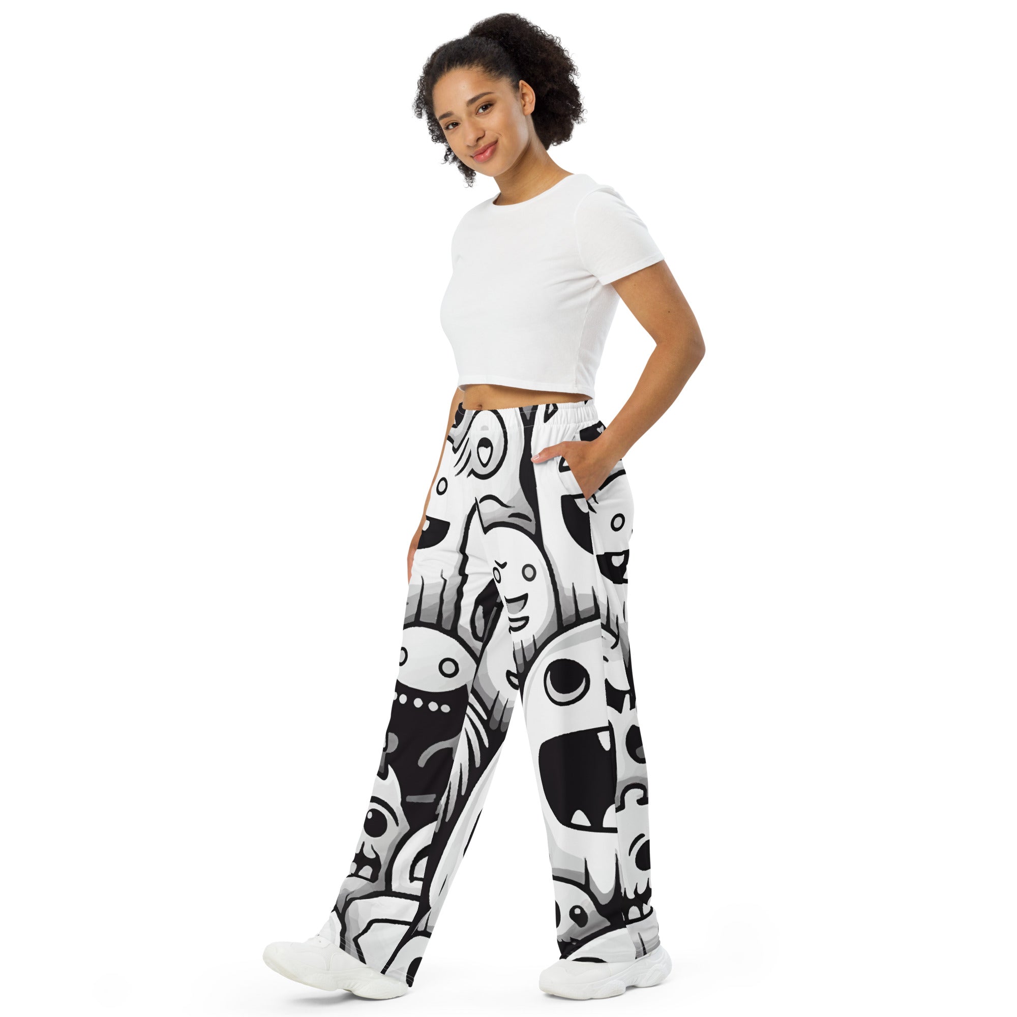 BW Gugus All-over print unisex wide-leg pants