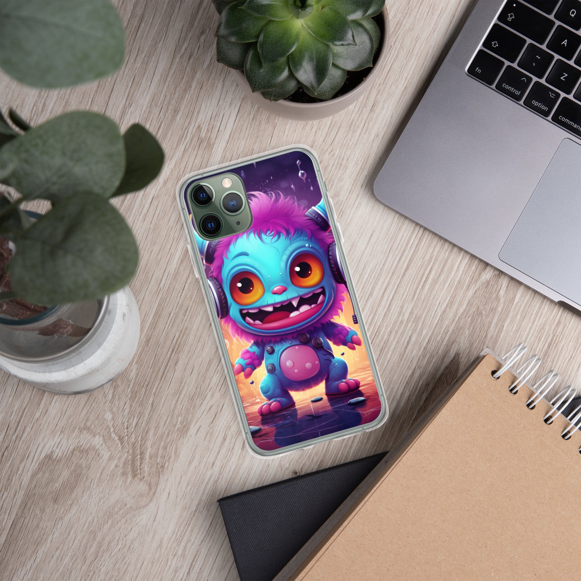 Cute Monster Clear Case for iPhone®