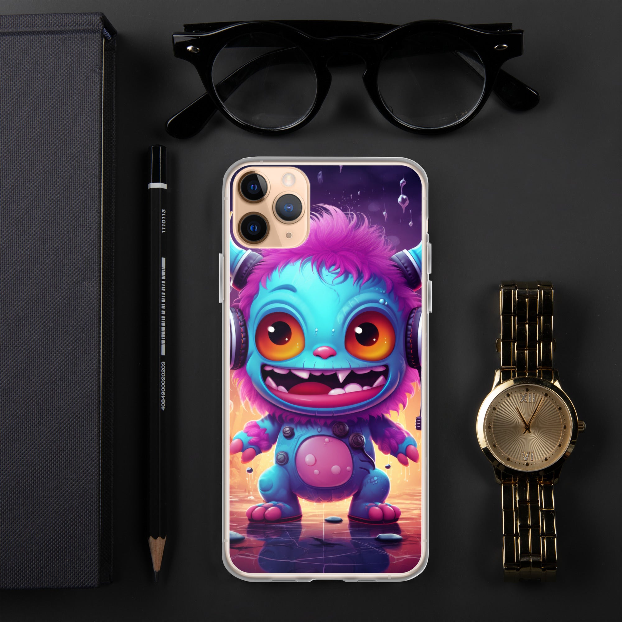 Cute Monster Clear Case for iPhone®
