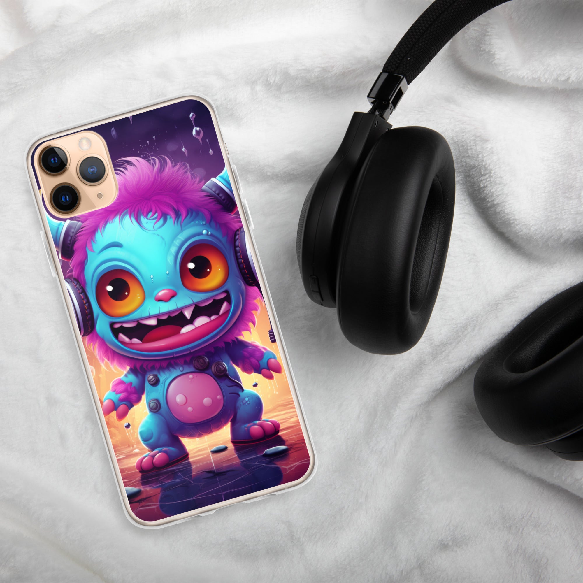 Cute Monster Clear Case for iPhone®