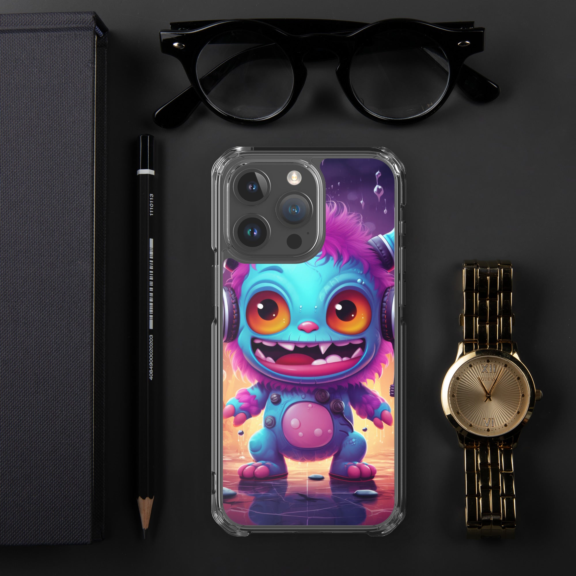 Cute Monster Clear Case for iPhone®