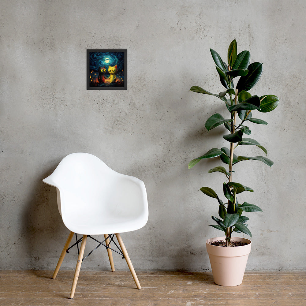 Premium Cute monsters Framed poster