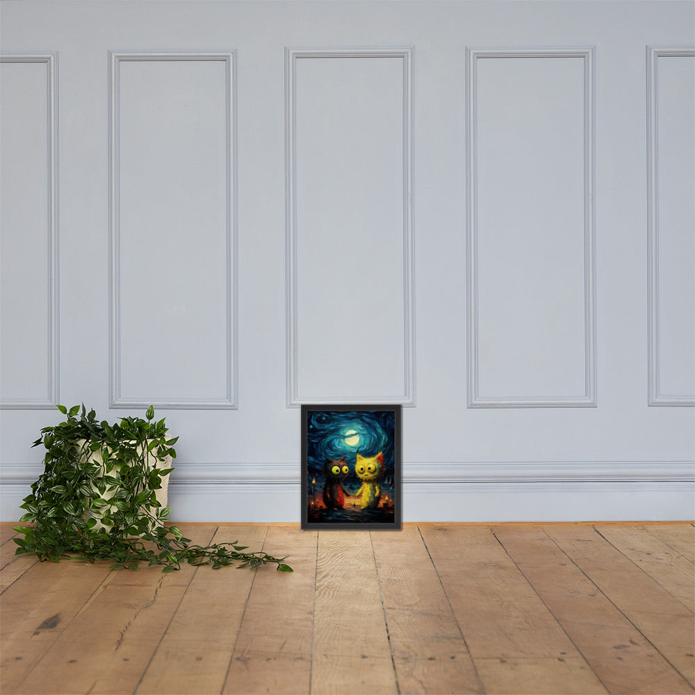 Premium Cute monsters Framed poster