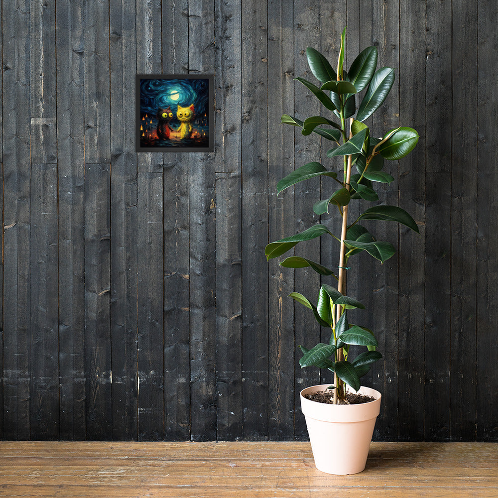 Premium Cute monsters Framed poster