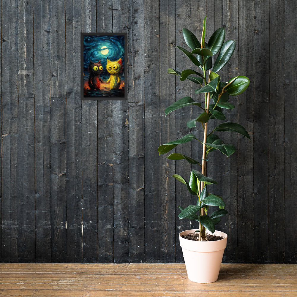 Premium Cute monsters Framed poster