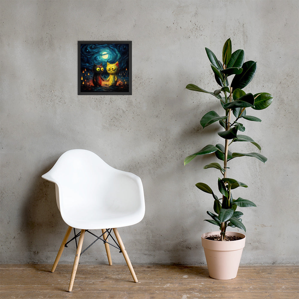 Premium Cute monsters Framed poster