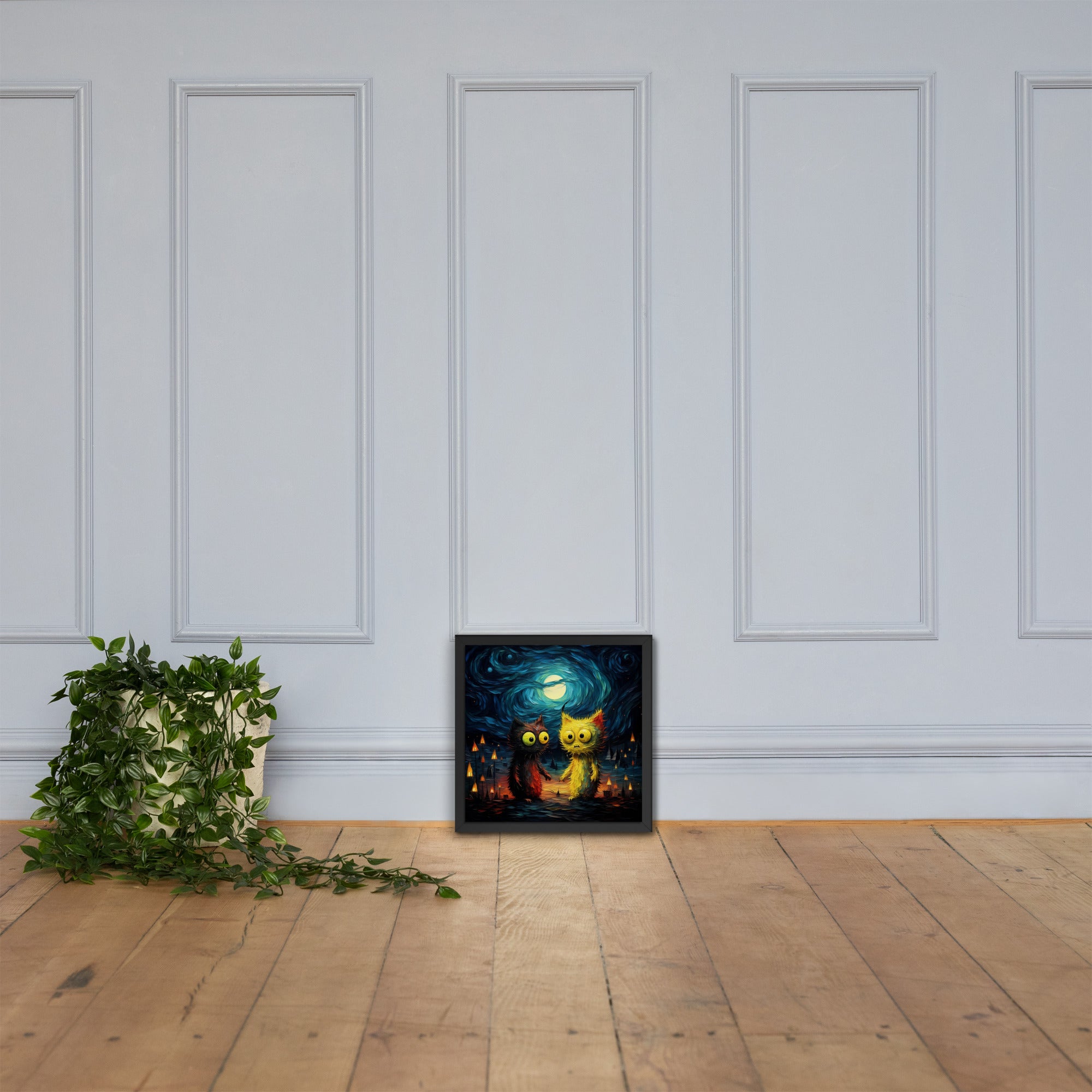 Premium Cute monsters Framed poster