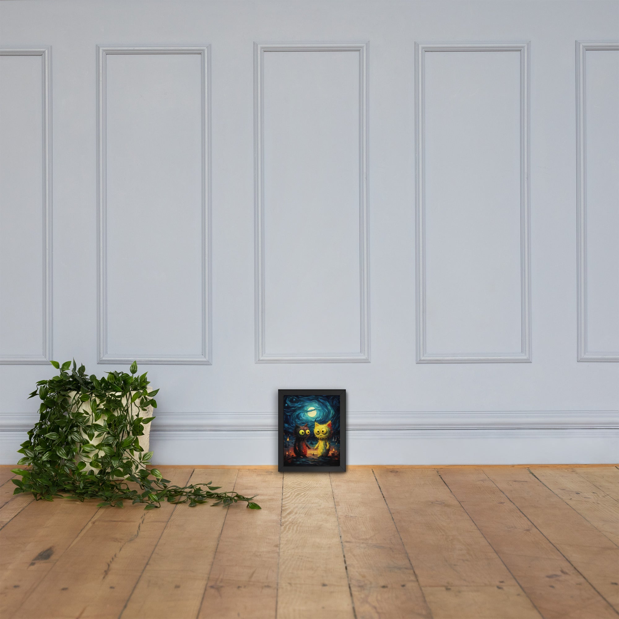 Premium Cute monsters Framed poster